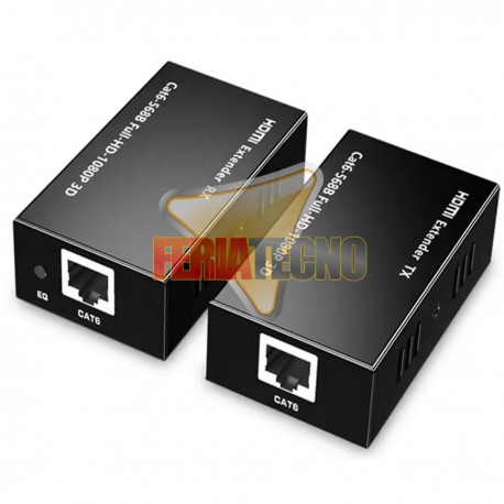 Extensor HDMI hasta 30 metros 1080p - Requiere 1 cable de red UTP