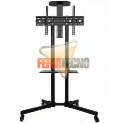 PEDESTAL PARA TV 32 a 70”. C/RUEDAS. 2 BANDEJAS