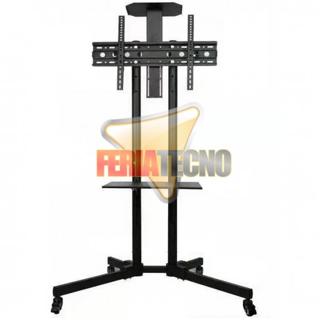 PEDESTAL PARA TV 32 a 70”. C/RUEDAS. 2 BANDEJAS