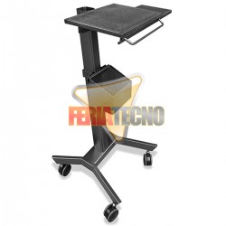 PEDESTAL PARA NOTEBOOK C/RUEDAS, CON SOPORTE PARA MOUSE