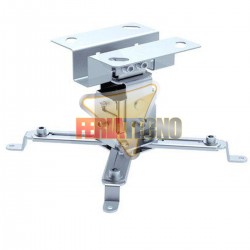 SOPORTE PARA PROYECTOR A TECHO, 13CM. 20KG. PLATEADO