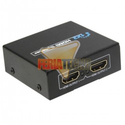 SPLITTER HDMI AMPLIFICADO 2 SALIDAS, SOPORTA 3D