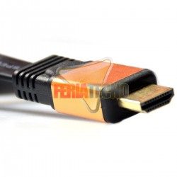 CABLE HDMI 20 MTS. M/M, PLANO, CONEC. BAÑO ORO