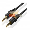 CABLE DE AUDIO PLUG 3.5MM 10 METROS M/M. CON.BAÑO ORO