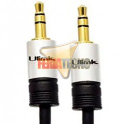 CABLE DE AUDIO PLUG 3.5MM 1.8 METROS M/M. PREMIUM