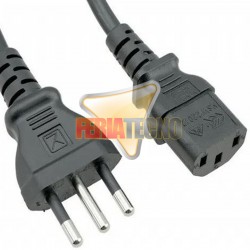 CABLE DE PODER PARA PC, 1,8 METROS