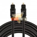 CABLE TOSLINK 5MTS. AUDIO DIGITAL ÓPTICO, NEGRO