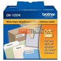 CINTA BROTHER DK-1204, 17 MM X 54 MM, 400 ETIQUETAS.