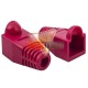 FUNDA, CAPUCHON PARA CONECTOR RJ45, 10 UNI. ROJO