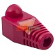 FUNDA, CAPUCHON PARA CONECTOR RJ45, 100 UNI.ROJO