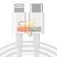 CABLE USB-C PARA IPHONE, IPAD. BLANCO. 1 METRO. CARGA RAPIDA