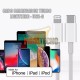 CABLE USB-C PARA IPHONE, IPAD. BLANCO. 1 METRO. CARGA RAPIDA