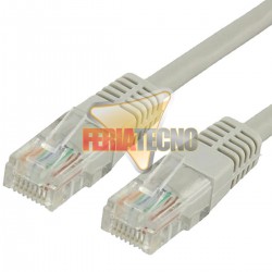 CABLE PATCH UTP CAT5E 15 MTS. GRIS.