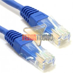 CABLE PATCH UTP CAT6 0,3 MTS. AZUL