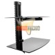 SOPORTE DE VIDRIO DOBLE PARA BLU-RAY, DVD, DECO.