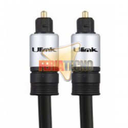 CABLE TOSLINK 1,8 MTS. PREMIUM, AUDIO DIGITAL ÓPTICO