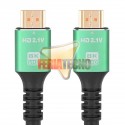 CABLE HDMI 2.1 8K 5 MTS. M/M, CONEC. BAÑO ORO. PREMIUM