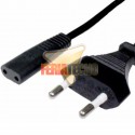 CABLE DE PODER TIPO 8 MINI C1, 1,5 MTS. AFEITADORAS Y ELECTRODOMESTICOS